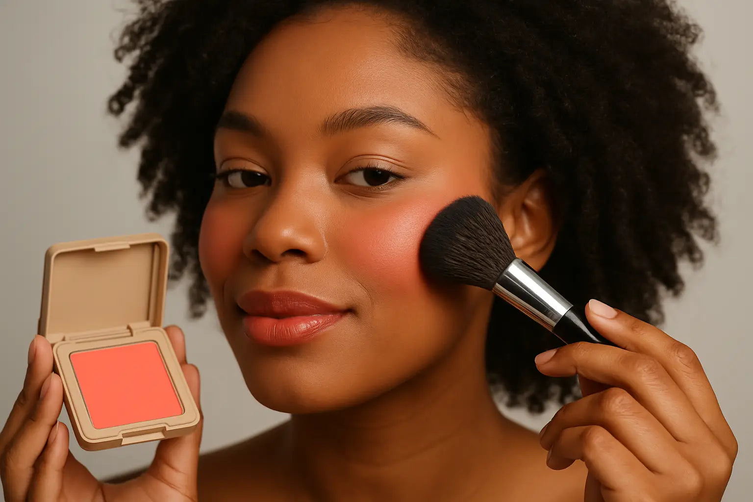 K-Beauty Blush That Pops on Brown Skin