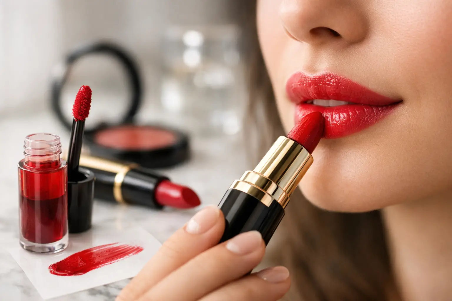 How to Wear Lip Tint With Lipstick