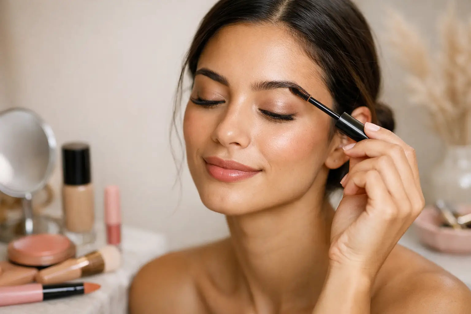 How to Use Brow Mascara Softly