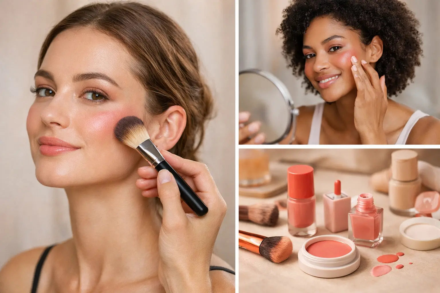Cheek Tint Placement for a Lifted Look