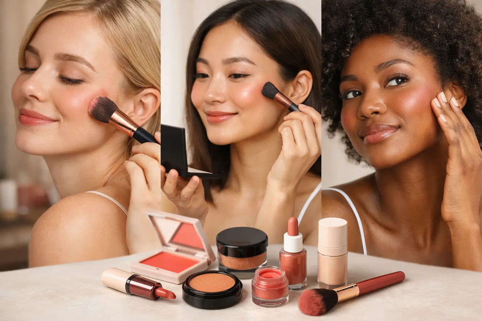 7 Blush Placement Styles for a Fresh Glow